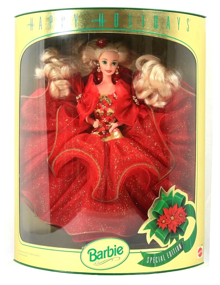 HAPPY holiday スペシャルエディションバービー Amazon.com: Happy Holidays Barbie Doll Hallmark Special